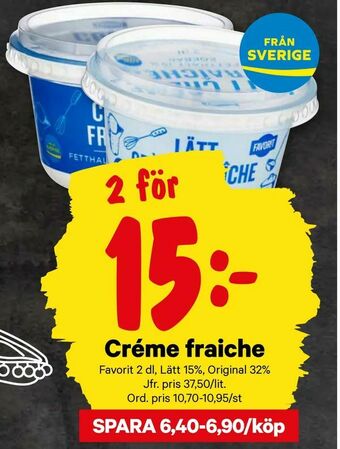 City Gross Créme fraiche erbjuda