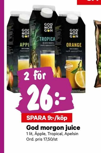 City Gross God morgon juice erbjuda