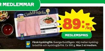 Coop Daglivs Färsk kycklingfilé erbjuda