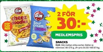 Coop Daglivs Snacks erbjuda