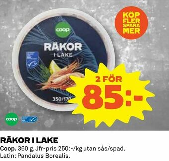 Coop Daglivs Räkor i lake erbjuda