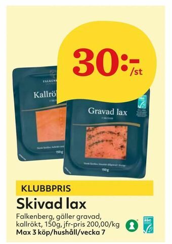Hemköp Skivad lax erbjuda