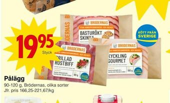 Matöppet Pålägg erbjuda