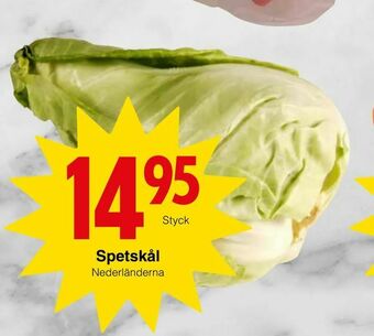 Matöppet Spetskål erbjuda