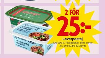 Matöppet Leverpastej erbjuda