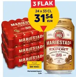 Border Shop Mariestads Export 5,3%, EUR 31.54 erbjuda