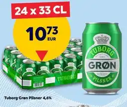 Border Shop Tuborg Grøn Pilsner 4,6%, EUR 10.73 erbjuda