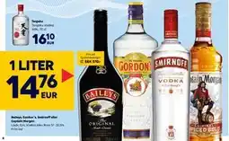 Border Shop Baileys, Gordon´s, Smirnoff eller Captain Morgan, EUR 14.76 erbjuda