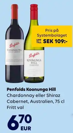 Border Shop Penfolds Koonunga Hill, EUR 6.7 erbjuda