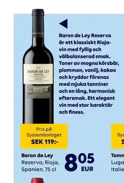 Border Shop Baron de Ley, EUR 8.05 erbjuda