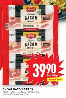 Willys Scan skivat bacon erbjuda