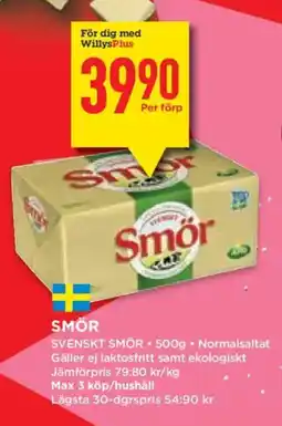 Willys Smör erbjuda