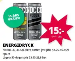 Tempo Nocco energidryck erbjuda