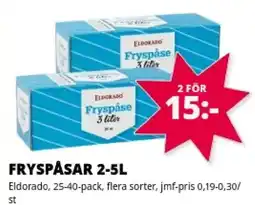 Tempo Eldorado fryspåsar erbjuda