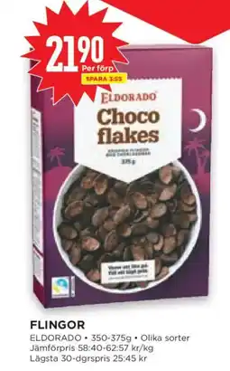 Willys Eldorado choco flakes erbjuda