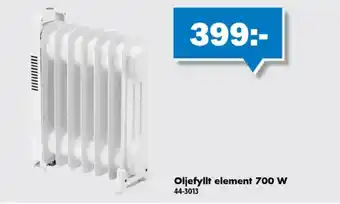 Biltema Oljefyllt element 700 W erbjuda