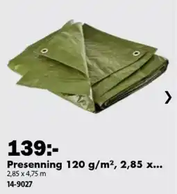 Biltema Presenning 120 g/m² erbjuda