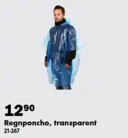 Biltema Regnponcho, transparent erbjuda