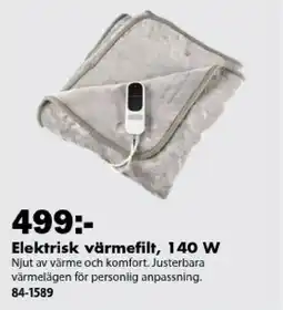 Biltema Elektrisk värmefilt erbjuda