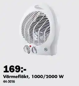 Biltema Värme fläkt erbjuda