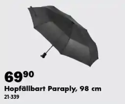 Biltema Hopfällbart Paraply erbjuda