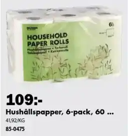 Biltema Pulpa hushållspapper erbjuda