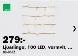 Biltema Ljusslinga, 100 LED, varmvit erbjuda