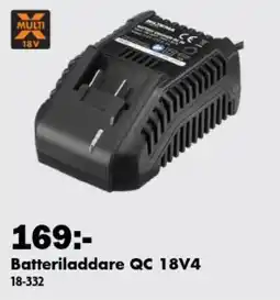 Biltema Multi batteriladdare qc 18v4 erbjuda