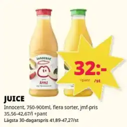 Tempo Innocent juice erbjuda