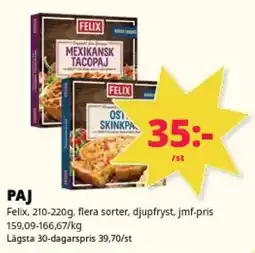 Tempo Felix paj erbjuda