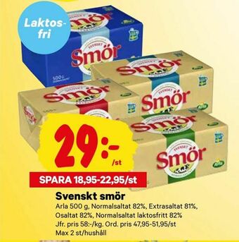 City Gross Svenskt smör erbjuda