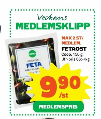 Coop Fetaost erbjuda