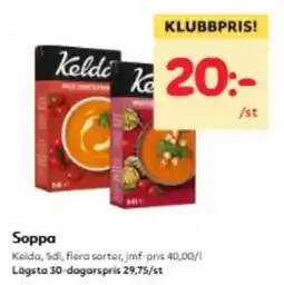 Hemköp Kelda soppa erbjuda