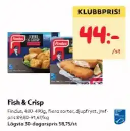 Hemköp Findus Fish & Crisp erbjuda