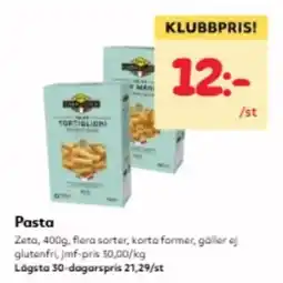 Hemköp Zeta pasta erbjuda