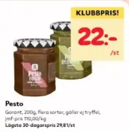 Hemköp Garant pesto erbjuda