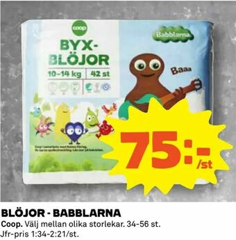 Coop Extra Blöjor - babblarna erbjuda