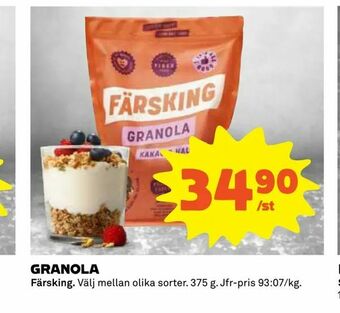 Coop Extra Granola erbjuda