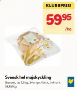 Hemköp Garant hel majskyckling erbjuda