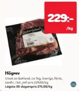 Hemköp Högrev erbjuda