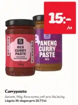 Hemköp Garant curry pasta erbjuda