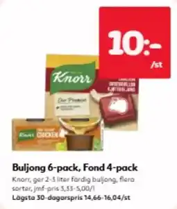 Hemköp Knorr buljong, fond erbjuda