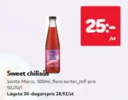 Hemköp Santa Maria sweet chilisås erbjuda