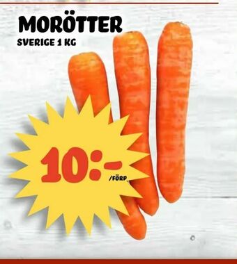 Nelins Morötter erbjuda