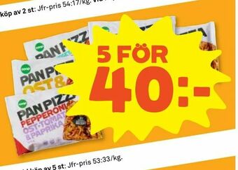 Stora Coop Pan pizza erbjuda