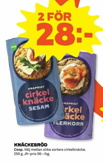 Stora Coop Knäckebröd erbjuda