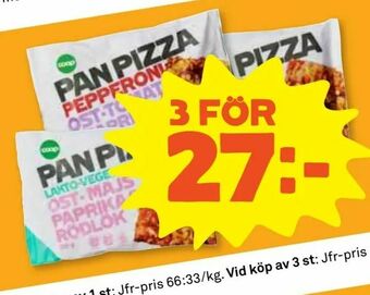 Stora Coop Pan pizza erbjuda