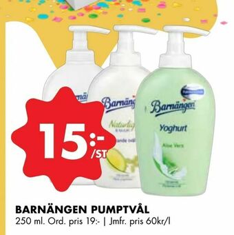 ÖoB Barnängen pumptvål erbjuda