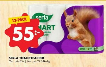 ÖoB Serla toalettpapper erbjuda