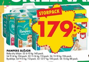 Pampers blöjor